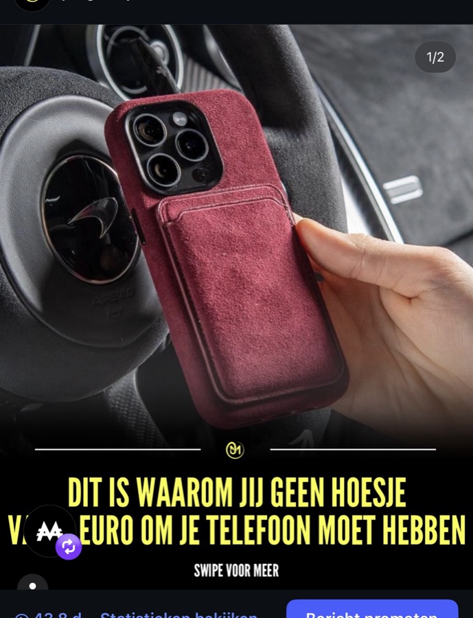 Alcanside alcantara hoesje post