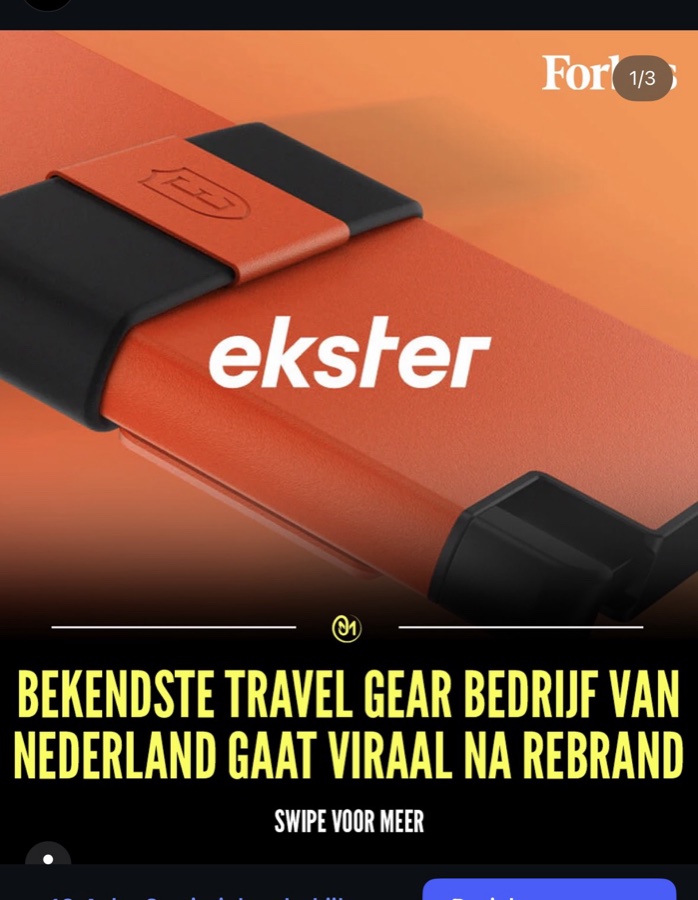 Ekster post: viraal na rebrand