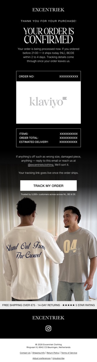 Excentriek post-purchase