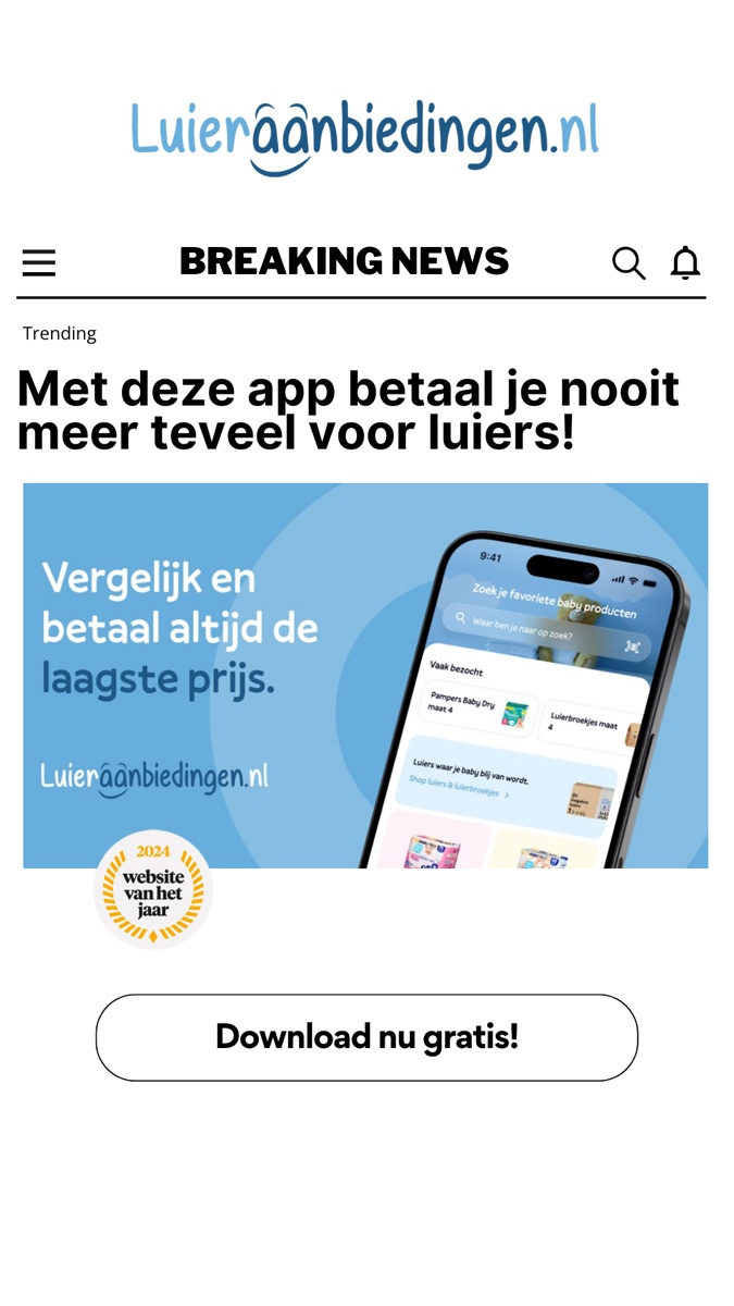 Luieraanbiedingen story-ad